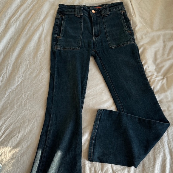 Anthropologie - Pilcro High Rise Dark Blue Jeans - Picture 6 of 12